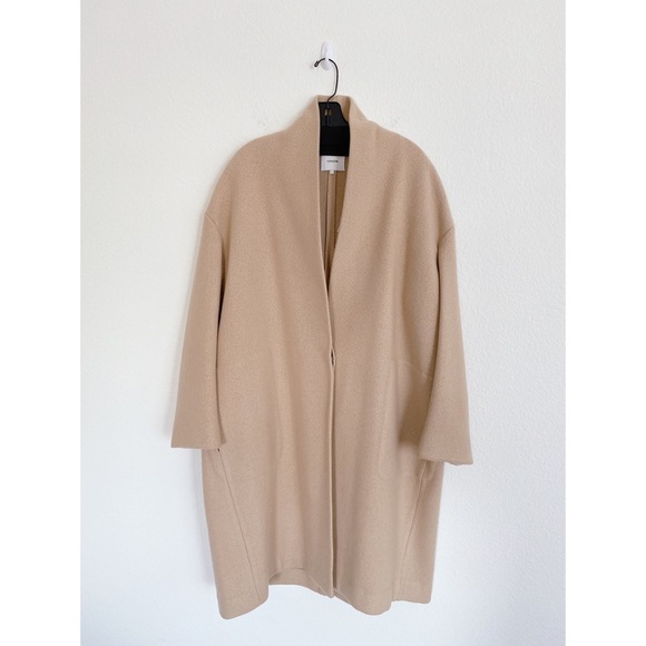 Vince oversize collarless wool coat in Lim… - Picture 10 of 14